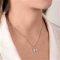 Collana Mirco Visconti Donna in Oro bianco Acquamarina 4.61 Ct LF358/40ACE - LF358/40ACE